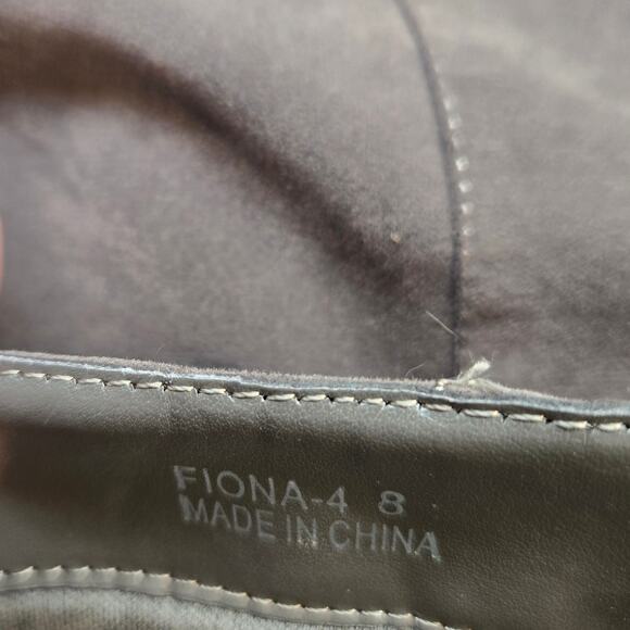 Spirit Moda Women's Boots 8 Gray 3 Inch Block High Heel Zipper Tall Shoe Booties - Picture 5 of 10